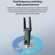 WiFi USB Adapter Dual Band 2.4G/5Ghz Wi-Fi Dongle 600/1300 Mh