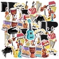 thumbnail image 3 of 35pcs-150pcs Colorful Instrument Stickers Fun Music Stickers Cartoon Instrument Stickers for Phones Laptops Suitcases, 3 of 9