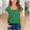 Green, variant on MAIHAN Shirts for Girls Solid T-Shirt Crewneck Ruched Side Slim Fit Shirt Cotton Summer Tshirts Soft Casual Tees