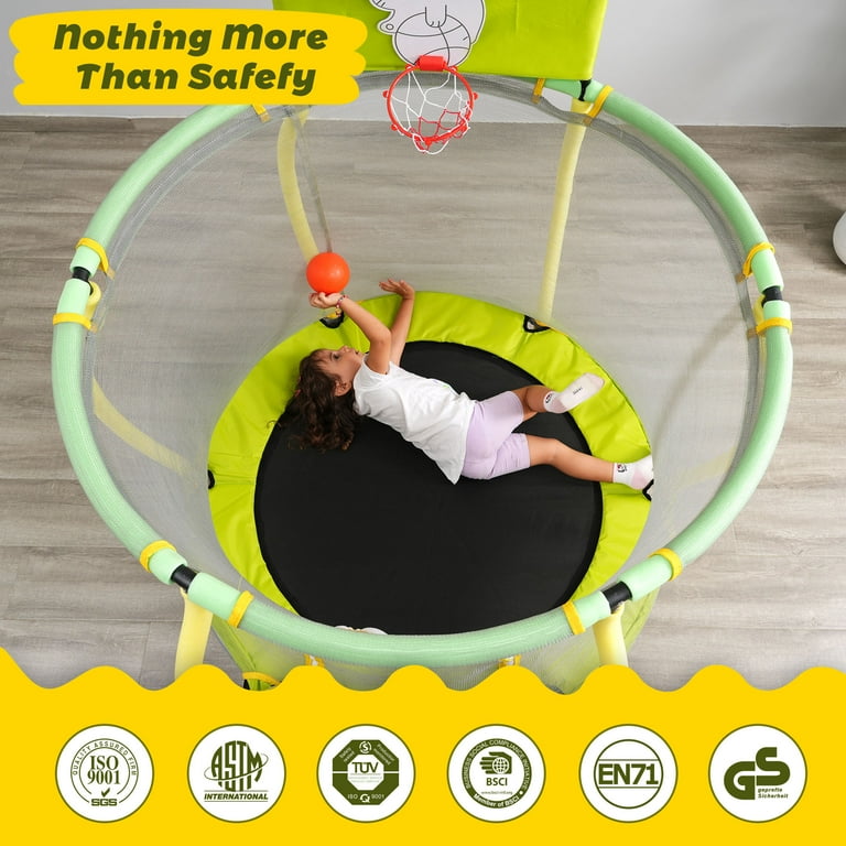 4 ft clearance trampoline