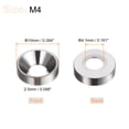 thumbnail image 2 of Unique Bargains Lot de 30 Rondelles à Encastrer M4 en Alliage d'Aluminium Anodisé, Gris, 2 of 4