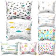 thumbnail image 3 of Koszal Housse de Coussin Poisson Coloré Symbole Petit Canapé Lit Décoration Maison, 3 of 7