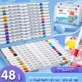 thumbnail image 3 of Rotulador acrílico para estudiantes, especial para pintar, papelería, grafiti, arte, juego de rotuladores de acuarela para niños, 3 of 6