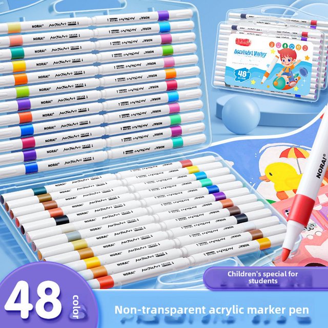 Rotulador acrílico para estudiantes, especial para pintar, papelería, grafiti, arte, juego de rotuladores de acuarela para niños