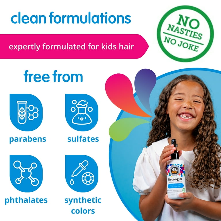SoCozy Kid's Detangler & Leave-in Conditioner with Soy & Kiwi, for