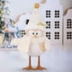 thumbnail image 3 of Adorno de pájaro LED iluminado, decoración de mesa, regalo, adorno de Navidad, estatua de adorno de escritorio para mesa, suministros para fiestas Sombrero puntiagudo blanco Macarena Figura de escritorio, 3 of 8