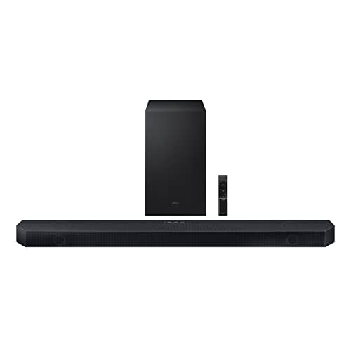 Barra de sonido SAMSUNG HW-Q700C de 3.1.2 canales con Dolby Audio inalámbrico, Q-Symphony, SpaceFit Sound Pro, sonido adaptativo, Game Mode Pro, Airplay 2, Tap Sound, Chromecast y Alexa integrado