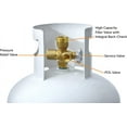 thumbnail image 4 of Flame King Propane Tank, 100 lbs, Multi-Valve with High-Capacity Filler, White, 4 of 6