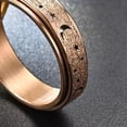 thumbnail image 6 of TNOBHG Rotating Stress Relief Ring Stainless Steel Couples Rotating Ring Moon Star Fidget Spinner Design Anti Stress Jewelry Gift for Women Men Couple Ring, 6 of 8