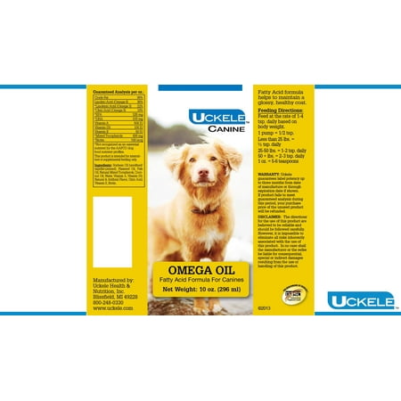 Uckele Canine Omega Oil, 10 oz