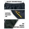 thumbnail image 6 of POENTAB Kids Snow Ski Pants Hiking Boys Girls Winter Outdoor Waterproof Windproof Fleece Warm Snowboard Pants Grey Size 6-7, 6 of 7