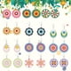 thumbnail image 2 of Pendientes Pintura Diamantes 12 Pares Doble Cara para Mujeres Y Niñas Artesanal, 2 of 8