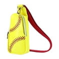 thumbnail image 1 of Chest Bag PU Leather Commute Bag Printing Casual Baseball Exquisite for Vacation, 1 of 9