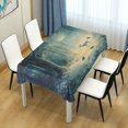 thumbnail image 4 of Yayeee Tablecloths 60" x 90" Rectangle Wrinkle Resistant Party Table Cover, Night Forest Scene, 4 of 8
