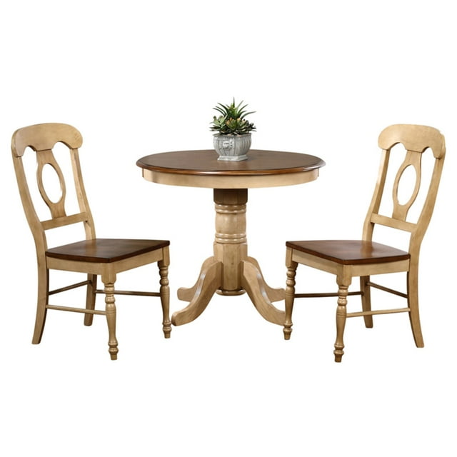 Sunset Trading 3-Piece Brook 36 in. Round Dining Set with Napoleon ...