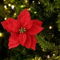 Christmas Tree Decoration Three Christmas Flower Pendant Diamond Cloth