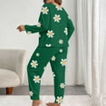 thumbnail image 4 of Gytharion Womens Pajama Sets Cute Daisy Print Sleepwear Set Soft Comfy Long Sleeve Crew Neck Top and Pants Pj Sets 2 Piece Loungewear Outfits for Women, Size XL-5XL, 4 of 5