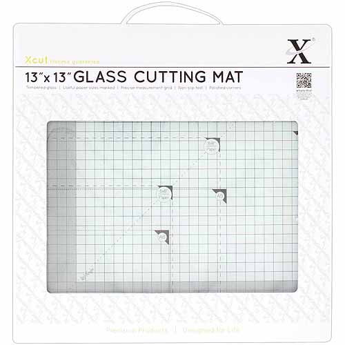 Docrafts Xcut Tempered Glass Cutting Mat, 13" x 13"