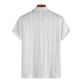thumbnail image 4 of Timoontee Men's Short Sleeve Basic T Shirt Breathable Fabric Moisture Wicking Lapel Collar V Neck High Quality Quick Dry White XL, 4 of 7