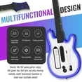 thumbnail image 6 of Guitar Controller Compatible with Nintendo Wii, Guitar Remote with Strap/RGB Light for Guitar Hero,Rock Band 2, Legends of Rock Black, 6 of 11