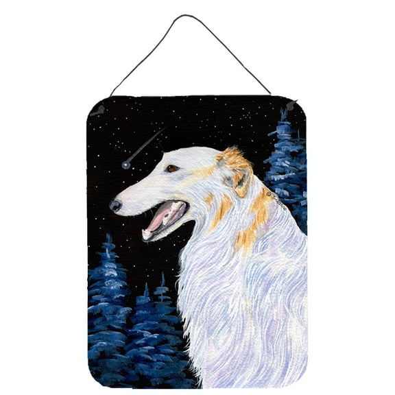 Caroline's Treasures SS8626DS1216 Borzoi Wall or Door Hanging Prints, 12x16, multicolor