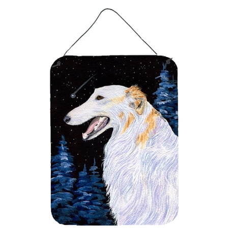 Borzoi Aluminium Metal Wall or Door Hanging Prints