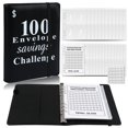 thumbnail image 1 of 100 Envelope Challenge loose-leaf book 100 days money saving book challenge cash envelope saving book, 1 of 6