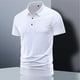 thumbnail image 1 of pstuiky camiseta de hombre, Blusa/camisa informal de verano para hombre, de color liso, de manga corta y cuello doblado ropa de hombre xl, 1 of 9