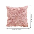 thumbnail image 3 of Asxite Pillowcases, Solid Pillowcover Soft Comfortable Sofa Bedroom Decorative Cushion 45*45*6 cm / 17.71*17.71*1.96 in, 3 of 5