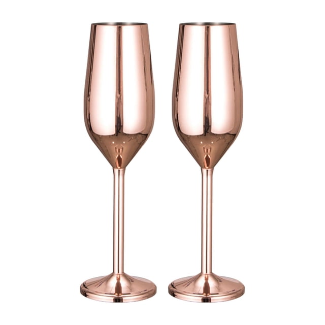 2x Copas De Flauta De Champán Copas De Escritorio Copa De Cobre SM SunniMix copa de champán