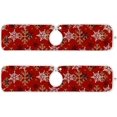 thumbnail image 2 of Coolnut Christmas Snowflake Decor 2PCS Kitchen Faucet Mat Bathroom Faucet Mat Sink Microfiber Cloth Faucet Splash Catcher Faucet Mat Dish Drying Mat Sink Mat for Kitchen Sink 30x5in, 2 of 7