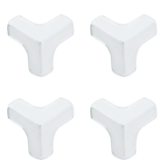 3D Corner Guards for Baby Proofing, T-Shaped Edge Protectors for Furniture, Glass Tables, Desks & Cabinets - Soft Silicone Bumpers for Sharp Corners, Clear Safety Guards (Universal Fit)
