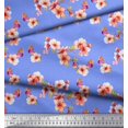 thumbnail image 3 of Soimoi Tissu Popeline de Coton Imprimé Floral Fleur 1 Yard 42 Pouces de Large, 3 of 5
