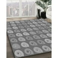 thumbnail image 3 of Ahgly Company Machine Washable Indoor Square Transitional Ash Gray Area Rugs, 3' Square, 3 of 7