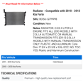 thumbnail image 2 of Radiator - Compatible with 2010 - 2013 Kia Forte 2011 2012, 2 of 2