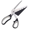 thumbnail image 3 of Tijeras para pizza, cortador de pizza con pala, hoja afilada de acero inoxidable de grado alimenticio y mango suave, tijeras de cocina multifuncionales, 27 cm, negro -, 3 of 5