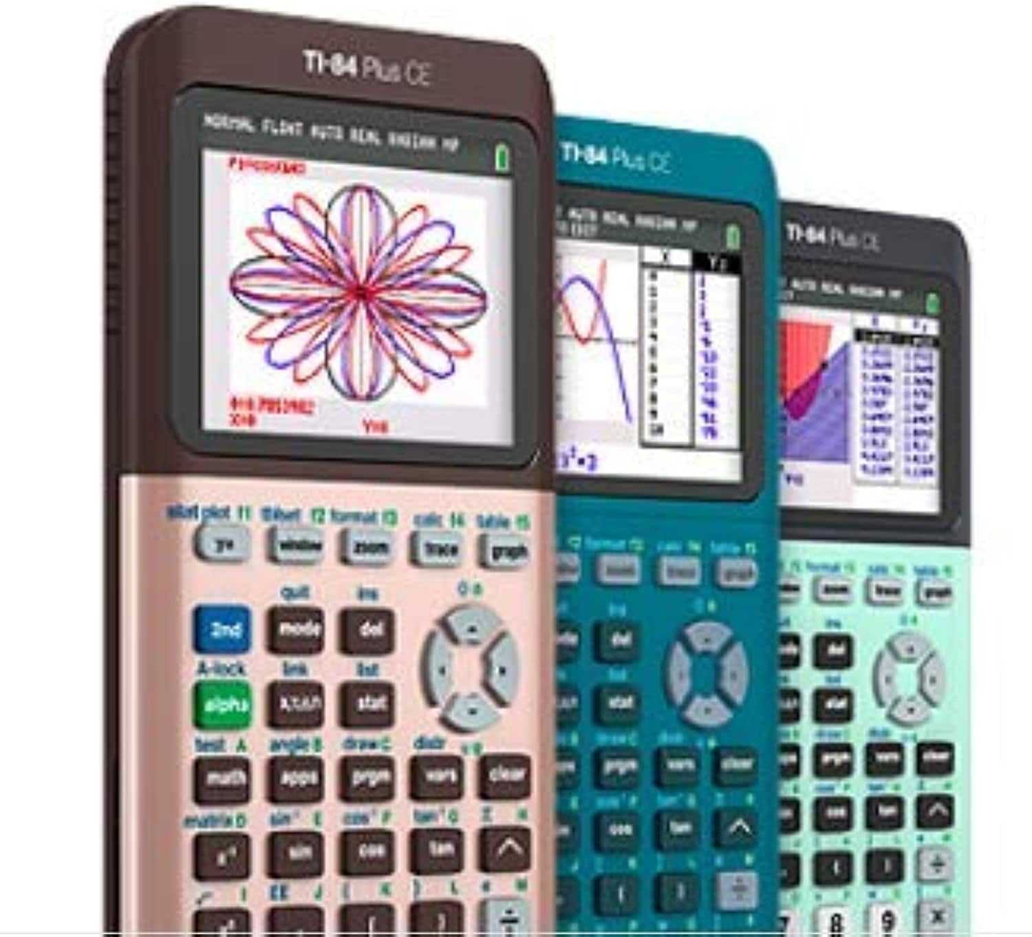 Texas Instruments TI-84 Plus CE Graphing Calculator, Matte Teal