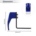 thumbnail image 4 of Gancho colgante para motocicleta Cuadrado Soporte para casco de motocicleta Equipaje para scooters bicicletas Azul 83mm de longitud, 4 of 7