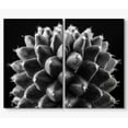 thumbnail image 3 of PixonSign Canvas Print Wall Art Set Geometric Cactus Botanical Wilderness Photography Modern Art Contemporary Portrait Relax/Calm Dark Black and White for Living Room, Bedroom, Office - 24"x36"x2, 3 of 5
