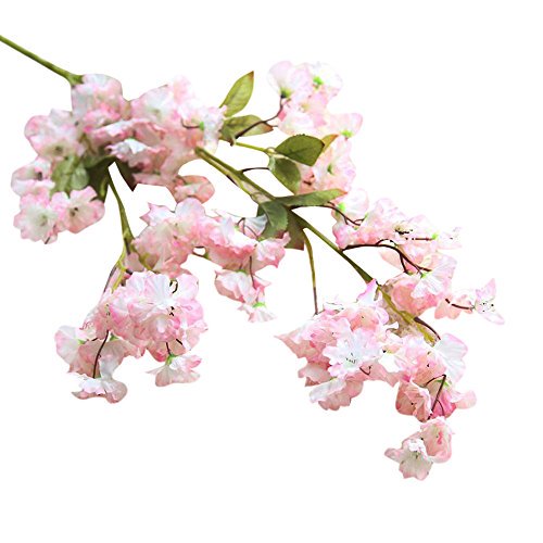 Freeby Silk Cherry Blossom Branches Artificial Peach Blossom Tree Stems Faux Cherry Flowers Vase Arrangements For Wedding Home Decor Multicolor B Walmart Com Walmart Com