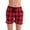 Red Black Buffalo Plaid, variant on Just Love Women's Loop Terry Tie Dye Shorts - Comfortable and Stylish Loungewear for Summer (Tie Dye Aqua Lilac White, Medium)