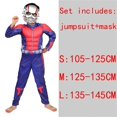 thumbnail image 3 of Disfraz de superhéroe Spider Man, Capitán América, Iron Man, Thor, Hulk, Batman, mono musculoso para niños, fiesta de Halloween, 3 of 5