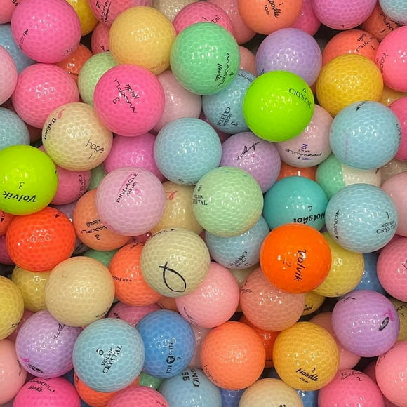 Mulligan - 75 Mix AAA Recycled Used Golf Balls, Color