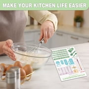 Kitchen Measurement Conversion Chart Refrigerator Magnets