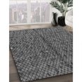 thumbnail image 3 of Ahgly Company Machine Washable Indoor Round Transitional Iridium Black Area Rugs, 4' Round, 3 of 7