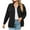 Black, variant on XFLWAM Womens Corduroy Shirts Jacket Casual Snap Button Oversized Long Sleeve Plain Shackets Coats