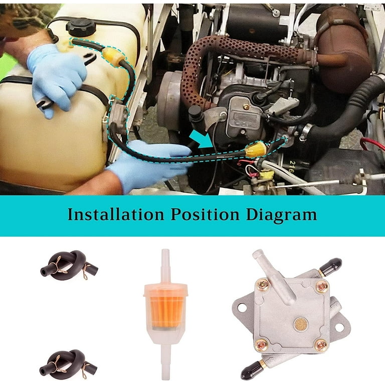 10L0L Golf Cart Fuel Pump for EZGO TXT Medalist 1994-2003 4