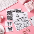 thumbnail image 7 of Atefa 16 Pcs Credit Card Skin Cover Set Debit Card Stickers Elegant Waterproof PVC ID Cover Anti-wrinkling for Transportation Fun Gift Idea(Bow,Black), 7 of 7
