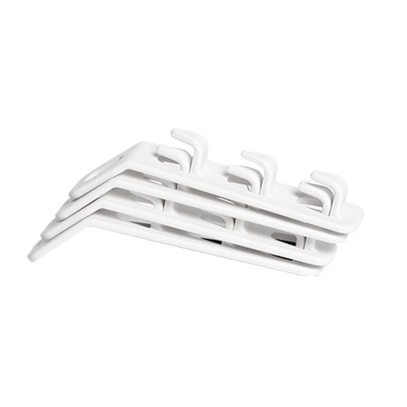 FNGZ Storage Containers Clothes Closet Space Hanger Rack Savers Extension Hook Housekeeping & Organizers White