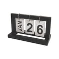 thumbnail image 2 of Cqxid Ornement de Bureau à Moins de 10 $ Calendrier de Bureau en Bois Calendrier Perpétuel Ornement de Bureau Calendrier Debout Réutilisable avec Cadre en Bois Tableau à Rabat, 2 of 6